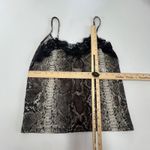 ZARA Trafaluc Cami Top Womens Small Snake Print Lace Trim Spaghetti Strap Tank Photo 4