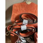 NWT Viola Castellani Papaya Orange Leather Handbag Purse Backpack Convertible Photo 11