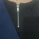 DKNY  Blue & Black Embellished Structured Colorblock Top size medium Photo 8