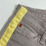 Hudson Jeans NWT Hudson Loulou‎ Tuxedo Skinny Jeans Gray with Yellow Stripe Size 25 Photo 5