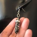 Boutique Black Onyx Flower Earrings Photo 1