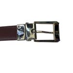 Ralph Lauren Lauren  women's brown leather alligator embossed belt Photo 4