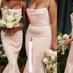 House Of CB NWOT  Violette Blush pink Satin Fishtail Gown XL L+ Photo 2