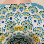 London Times  medallion baroque turquoise yellow mod dress plus woman size 14 Photo 5