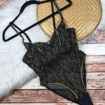 Victoria's Secret Vintage VS gold label beaded‎ embroidered bodysuit lingerie women’s size 34 Photo 0