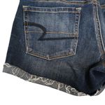 American Eagle Womens 2 Super Stretch Distressed Shortie Denim Shorts Photo 5