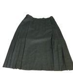 Saks 5th Avenue VINTAGE 1980'S SAKS FIFTH AVENUE GRAY PLEATED WOOL MIDI SKIRT (16) Photo 7