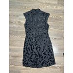 La Belle Silk Burnout Velvet Mini Dress Photo 7