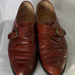 Nordstrom  Brown Crocodile Loafers Photo 0