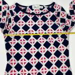 Eliza J  Abstract Dress Size 4 Pink Navy White Photo 7