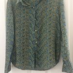 Max Studio FINAL MARKDOWN  mosaic look silk blouse small Photo 0
