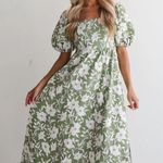 Floral Puff Sleeve Maxi Dress Multi Size XL Photo 0