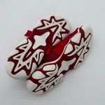 Red Valentino Glam Run Satin Trim Romantic Stretch Knit High Top Sneakers 41 11 Photo 3