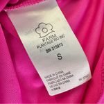 Farm Rio NEW  Bright Pink Long Sleeve Twist Front Cut Out Bodysuit Photo 7