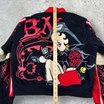 Vintage‎ Betty Boop Jeff Hamilton Biker Racing Jacket Women's XL Y2K Photo 4