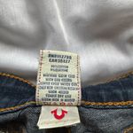 True Religion  Dark Blue Denim Cut Off Shorts Photo 3