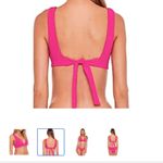 Becca NWOTBECCA Pink Plunge Halter Bikini Top large Photo 5