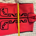 1970s Hippie Style Southwestern Motif Vest Coral Black Size M Photo 9