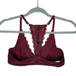 Aerie  Happy Lace Floral Racerback Underwire Bralette Red Size 34A Intimates Bra Photo 10