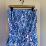 Lilly Pulitzer Jace Strapless Romper Boca Blue Sailabration size Large $138 Photo 9