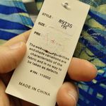 NWT India Boutique One Size Blue Palm Tree Embellished Asymmetric Hem Tank Dress Photo 7