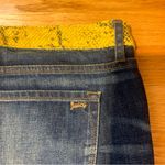 Juicy Couture Juicy Jean Couture Bleecker Slouchy Skinny Faux Yellow Snake Skin Trim Jeans 29 Photo 9