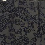 Peck & Peck  Brocade Embossed Velvet Jacquard Weave Pants Size 4P Dark‎ Goth Photo 3