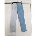 Driftwood  High-Rise Straight Leg Cropped Color-block Jeans Women's Size 25 Photo 1