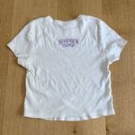 Pac Sun x Stranger Things Baby Tee Hang Loose Size S White Purple Photo 2