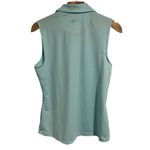 Greg Norman  Shirt Womens Medium Aqua Blue Golf Polo Top Blouse Sleeveless NEW Photo 7