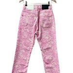 BDG NEW High-Waisted Cowboy Jeans Printed Colorful Denim Pink 26 NWT Photo 2