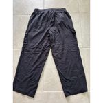 Torrid Pants Womens 0 Black Wide Leg Cropped Pockets Edgy Minimalist Career Photo 3