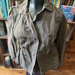 Loft S military gray cargo normcore lightweight blazer Photo 0