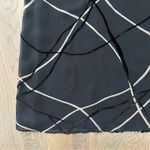 Vintage Tessuto Crosshatch Textured Silk Blend Organza Maxi Dress Black Beige L Size L Photo 4