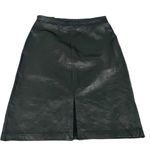 Jaclyn Smith  100% Black Leather Pencil Skirt Womens 6 Photo 4