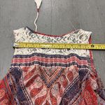 Miss Me Womens Sleeveless Boho Maxi Dress Red Blue Paisley Lace Bodice Size Med Photo 6