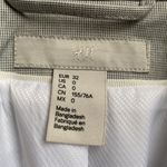 H&M  Silvery Gray Blazer Suit Jacket Single Breasted One Button Photo 4