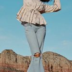 American Eagle New AE '90s Bootcut Jean size 6/ 28w comfort stretch waistband in bright blue Photo 0