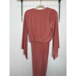 MISA Los Angeles NWT Teget Twisted Maxi Dress Blush Pink Long Sleeve Wedding XS Photo 5