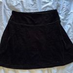 Black velvet mini skirt Photo 0