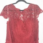 Jenny Packham New  Burgundy Lace Top Formal Dress Size 16 Photo 2