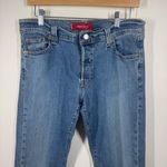 Levi's 513 Jean Women Size 11 Denim Blue Low Slouch Boot Cut Med Wash Button Fly Photo 2