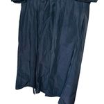 Jil Sander NAVY Cotton Hourglass Woven Drawstring V-Neckline Dress Size 34 Photo 5