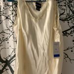 Notations Ivory Silk Tank Top  Photo 0