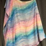 Show Me Your Mumu Medium dress light chiffon rainbow colors one shoulder dress Photo 0