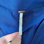 Free People Darcy Royal Blue Cap Sleeve V-neck Pleated Tank Top Photo 11