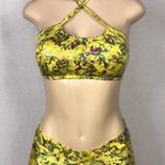 Zuliana Designer Activewear Two Piece Set Made In USA NWT Yellow Photo 2