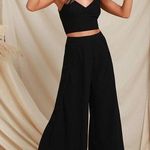 Lulus Out Tonight Black Two-Piece Jumpsuit Photo 0