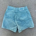 Bongo VTG 90s High Rise Button Fly Wedgie Fit Sage Green Jean Shorts 25” waist Photo 1
