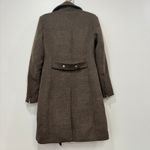 Avec Les Filles  XS Pea Coat Brown Motto Zip Asymmetrical Long Line NWT‎ $200 Photo 5